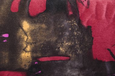 Yün kumaş renkli soyut desenli