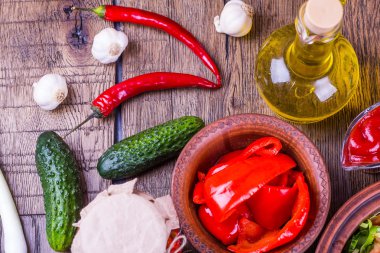 kavrulmuş et ve sebze