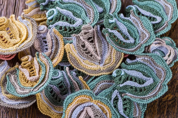 Hermoso hilo para tejer encaje irlandés — Foto de Stock