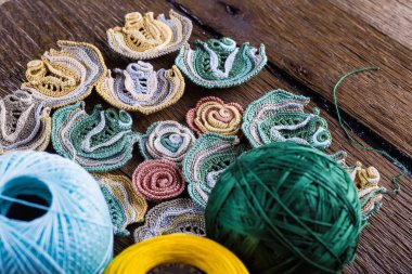 İrlandalı dantel örgü için güzel iplik