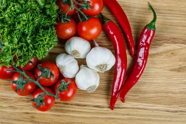 Bio-Lebensmittel Hintergrundgemüse — Stockfoto