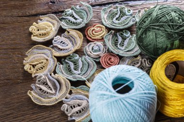 İrlandalı dantel örgü için güzel iplik