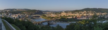 Panorama of Usti nad Labem town clipart