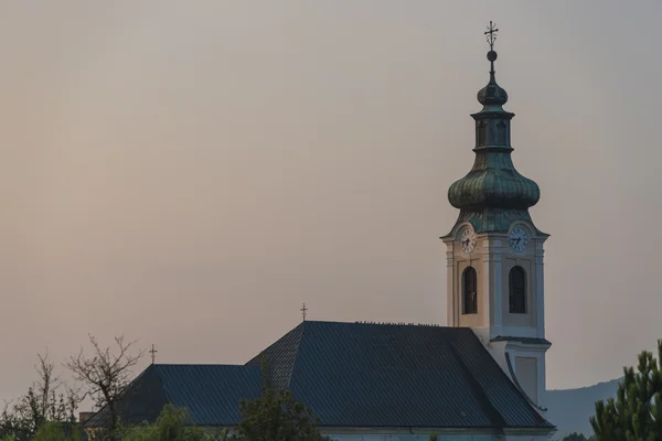 Morgen im Dorf Medzev in der Nähe der Stadt Kosice — Stockfoto