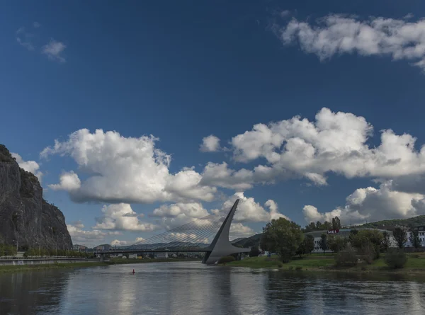 Mosty w mieście Ústí nad Labem — Zdjęcie stockowe