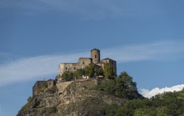 Castle Strekov güzel güneşli gün
