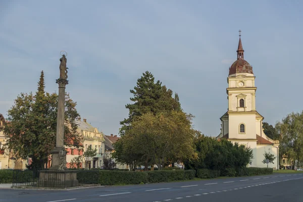 Miasta Chabařovice w letni wieczór — Zdjęcie stockowe