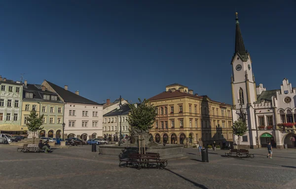 Trutnov cidade na manhã de verão — Fotografia de Stock