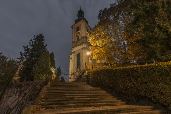 Ciudad de Krasna Lipa en el norte de Bohemia — Foto de Stock