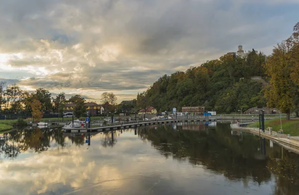 Порт в городе Глубока на юге Чехии — стоковое фото