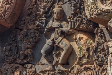 Kamboçya'da Banteay Srei Tapınağı