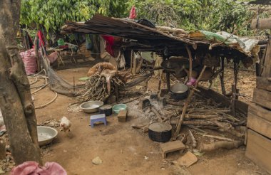 Yerleşik ile yerel Vietnamca Köyü