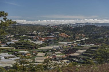 Da Lat şehir ve tepeler bakış açısı
