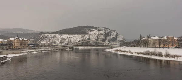 겨울과 눈 Usti 벰 시내 — 스톡 사진
