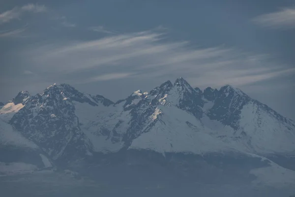 Vysoke Tatry montagne in inverno — Foto Stock