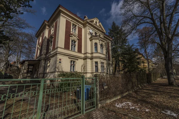 Budynki w mieście Liberec, w północnej Bohemia — Zdjęcie stockowe