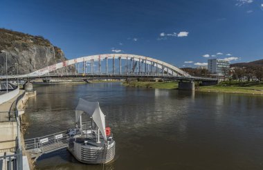 Usti nad Labem city port Labe Nehri üzerinde