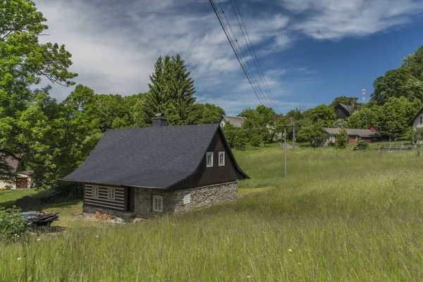 Buildings in Roprachtice village — Stock Photo, Image