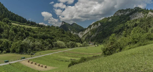 Sokolica Hügel von lesnica Dorf — Stockfoto