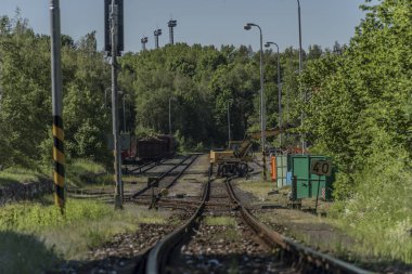 Görünüm Vapenna istasyonu Kuzey Moravya