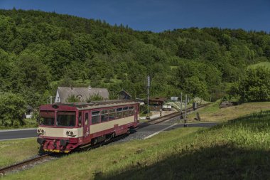 Vapenna Station civarındaki Kuzey Tren Moravya