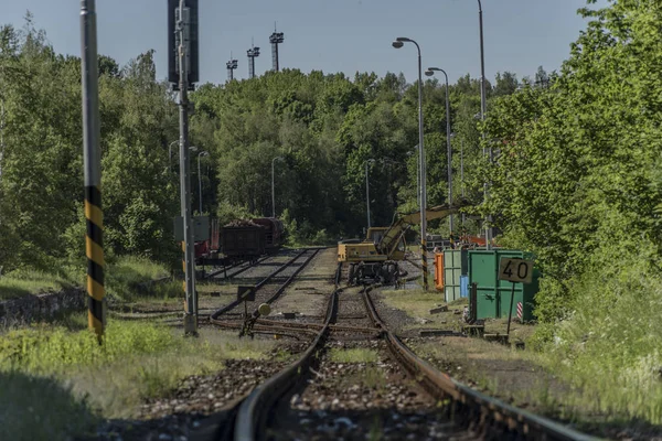 Görünüm Vapenna istasyonu Kuzey Moravya