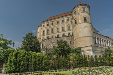 Castle Mikulov yaz güneşli gün