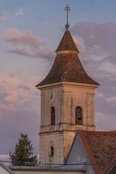 Lukov village in summer color evening — Stock Photo, Image