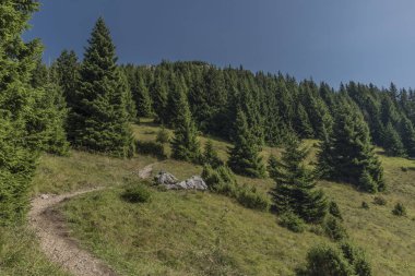 Velky Choc tepenin altında güneşli gün