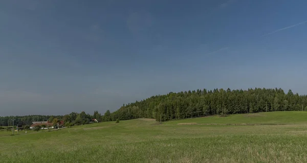 Pajiști și păduri din Boemia de Sud — Fotografie, imagine de stoc