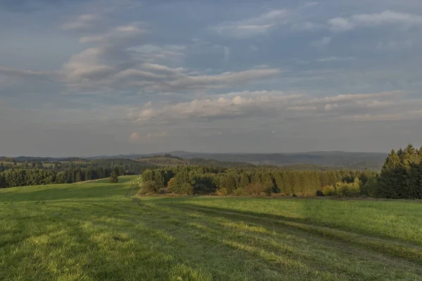 Evening in Slavkovsky les national park — Stock Photo, Image