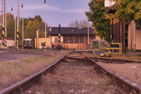 Estação Bakov nad Jizerou no centro da Boêmia — Fotografia de Stock