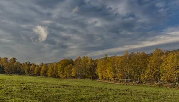 Herbstabend im Riesengebirge — Stockfoto