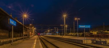 Veseli nad Luznici gece istasyonu Güz