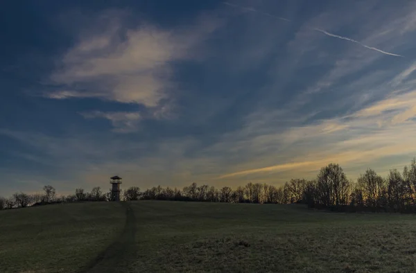 Обзорная башня Ербенова на закате — стоковое фото