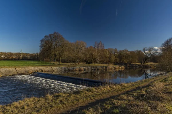 Malse river near Ceske Budejovice city — Stock Photo, Image