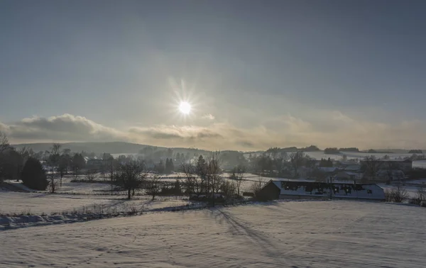 Horni Cerekev oblast v chladné zimní den — Stock fotografie