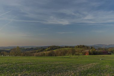 Roprachtice ve gündoğumu zaman çayır