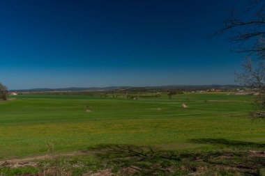 Güney Bohemya 'da bahar aylarında Vodnany kasabası