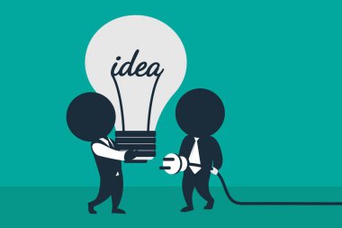 Fikir tamamlanıyor. Takım çalışması. 