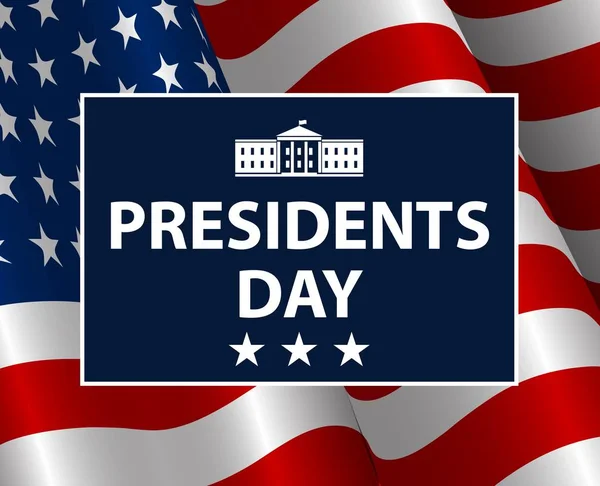 Προέδρων Ημέρα Usa Φόντο Εορτασμός Των Ηνωμένων Πολιτειών Της Αμερικής — Διανυσματικό Αρχείο