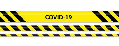 Covid-19 uyarı bandı - kavramı izole et