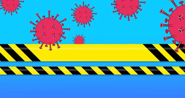 Kırmızı Parlayan Virüs Arkaplanı — Stok fotoğraf