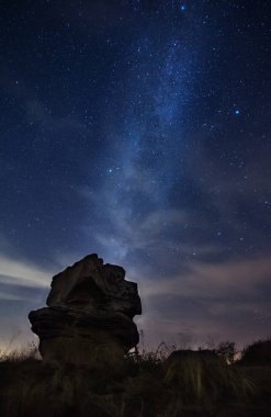 Samanyolu Dobrovanski gabi, Bulgaristan üzerinden. Dikey görüntü