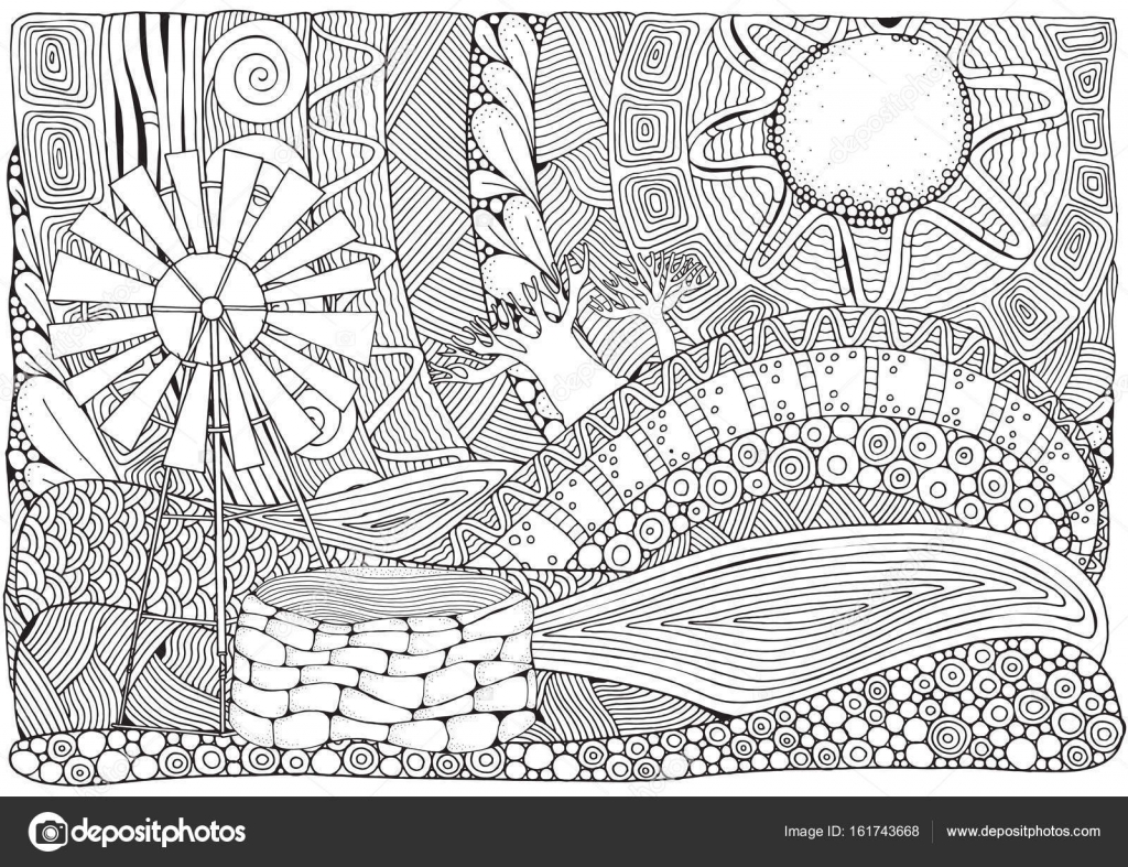 Moulin De Pompage Avec Une Fuite De Barrage De Leau Image