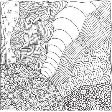 Siyah ve beyaz fantezi resim