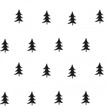 Çizilmiş Noel ağaçları