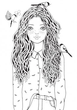 sevimli kız gömlek