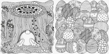 Paskalya yumurtası ve tavşan