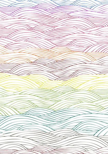 Okyanus dalgaları desen — Stok Vektör